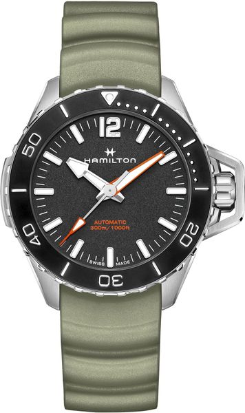 Hamilton Khaki Navy Frogman Auto H77825331 Orologio da immersione per uomo Orologio da immersione Hamilton Khaki Navy Frogman Auto H77825331 Orologio da immersione per uomo Orologio da immersione