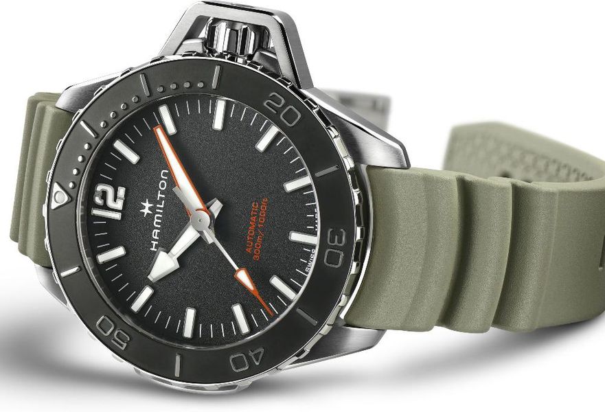 Hamilton Khaki Navy Frogman Auto H77825331 Orologio da immersione per uomo Orologio da immersione Hamilton Khaki Navy Frogman Auto H77825331 Orologio da immersione per uomo Orologio da immersione