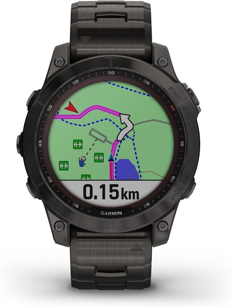 Garmin FENIX® 7 SAPPHIRE SOLAR TITAN 010-02540-39 Smartwatch Garmin FENIX® 7 SAPPHIRE SOLAR TITAN 010-02540-39 Smartwatch