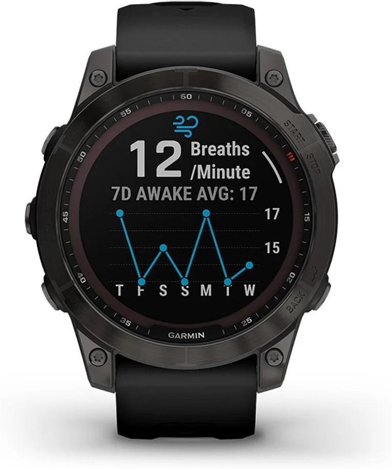 Garmin FENIX® 7 SAPPHIRE SOLAR TITAN 010-02540-21 Smartwatch Bluetooth, GPS, Pulsmessung