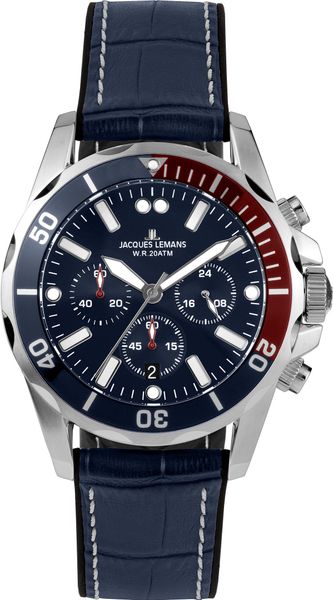 Jacques Lemans 1-2091B 1-2091B Herrenchronograph Taucheruhr Jacques Lemans 1-2091B 1-2091B Herrenchronograph Taucheruhr