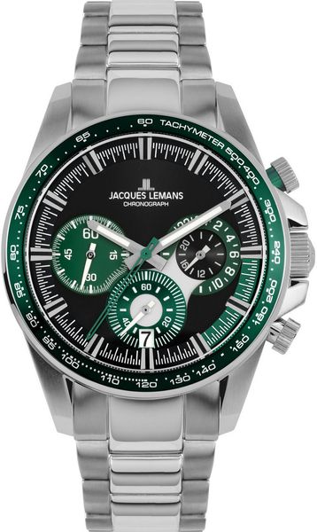 Jacques Lemans 1-2127G 1-2127G Cronógrafo para hombres Jacques Lemans 1-2127G 1-2127G Cronógrafo para hombres