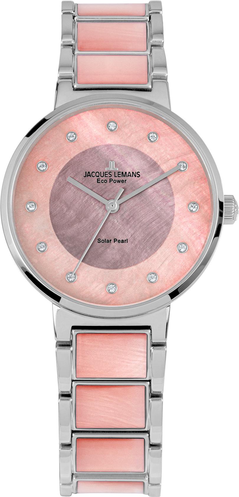 Jacques Lemans Eco Power 1-2108D Dames armbandhorloge