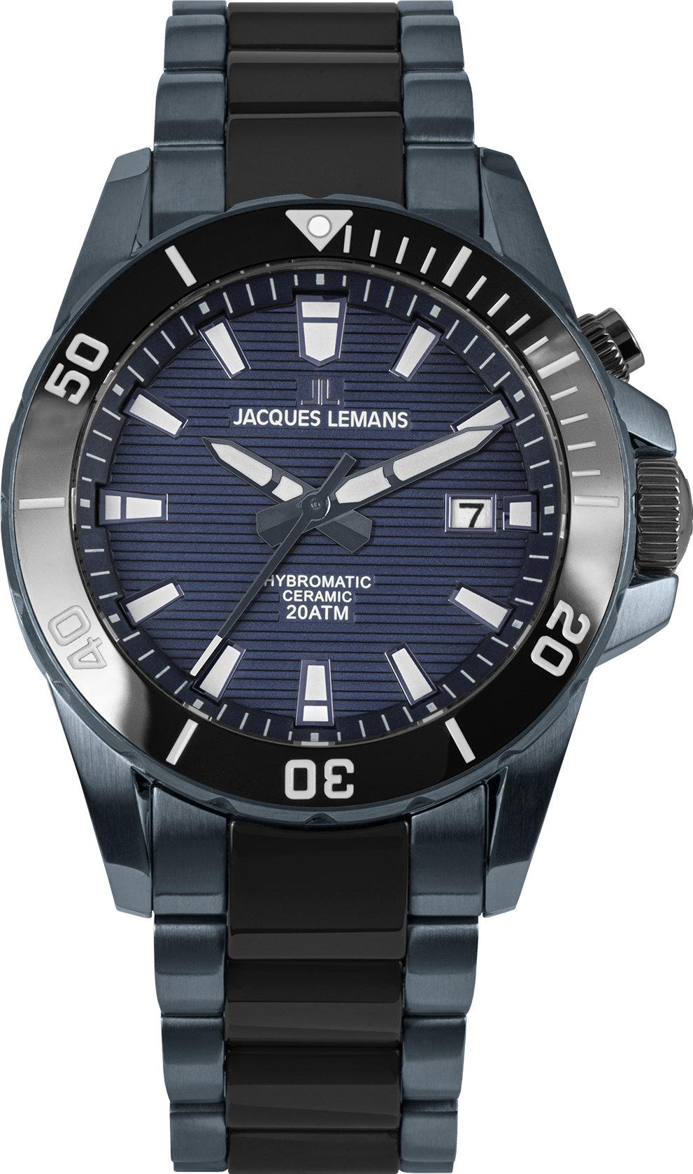 Jacques Lemans Hybromatic 1-2222B Automatisch horloge voor heren