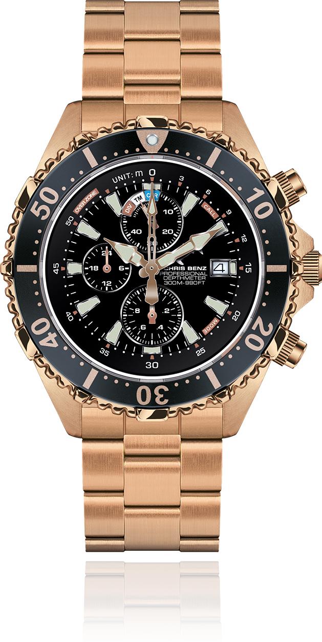 Chris Benz CHRIS BENZ DEPTHMETER CHRONOGRAPH CB-C300X-C-MBC Herrenchronograph