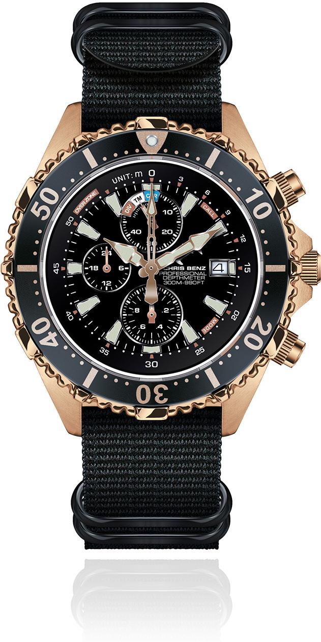 Chris Benz CHRIS BENZ DEPTHMETER CHRONOGRAPH CB-C300X-C-NBS Herrenchronograph