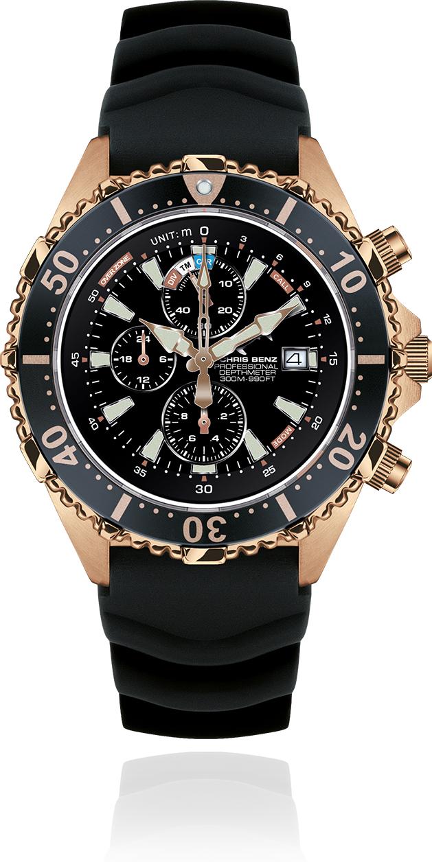 Chris Benz CHRIS BENZ DEPTHMETER CHRONOGRAPH CB-C300X-C-KBS Herrenchronograph