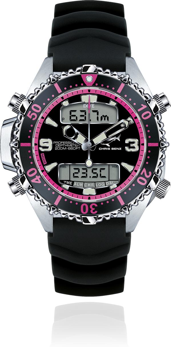 Chris Benz CHRIS BENZ DEPTHMETER DIGITAL CB-D200X-P-KBS Digital watch