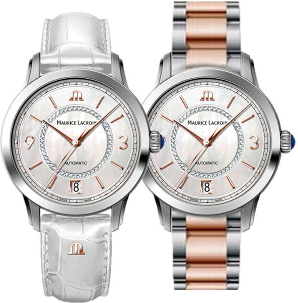 Maurice Lacroix Pontos Strap Promotion PT6006-PVP0E-120-F Reloj Automático para mujeres Con pulsera adicional Maurice Lacroix Pontos Strap Promotion PT6006-PVP0E-120-F Reloj Automático para mujeres Con pulsera adicional