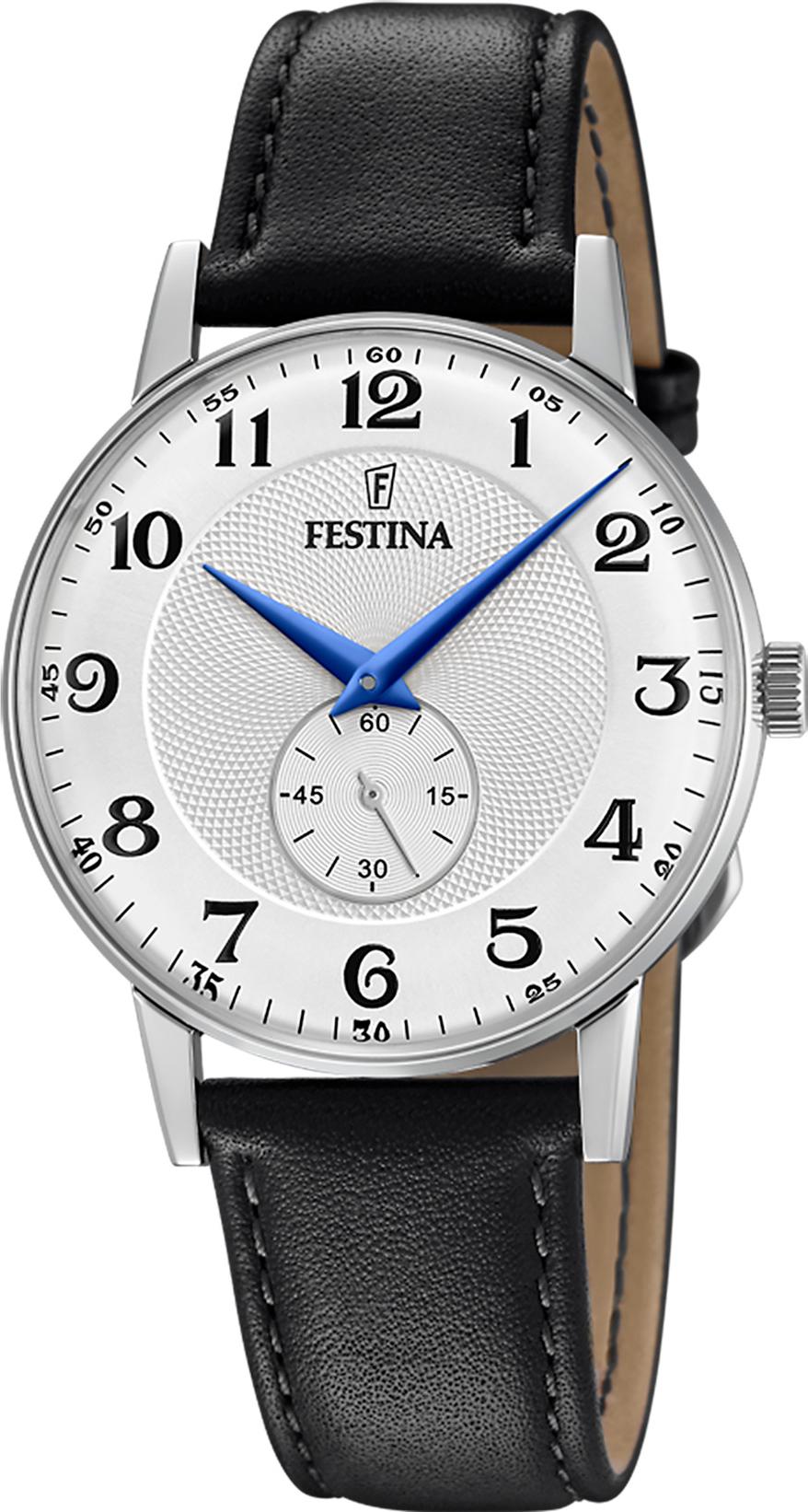 Festina Lederband klassisch F20566/1 Orologio da polso uomo