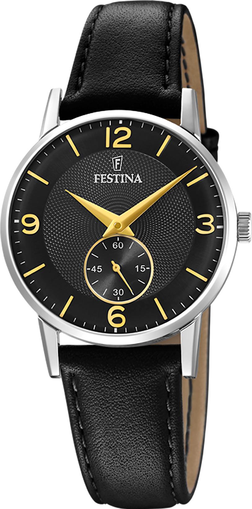 Festina Lederband klassisch F20570/4 Dames armbandhorloge