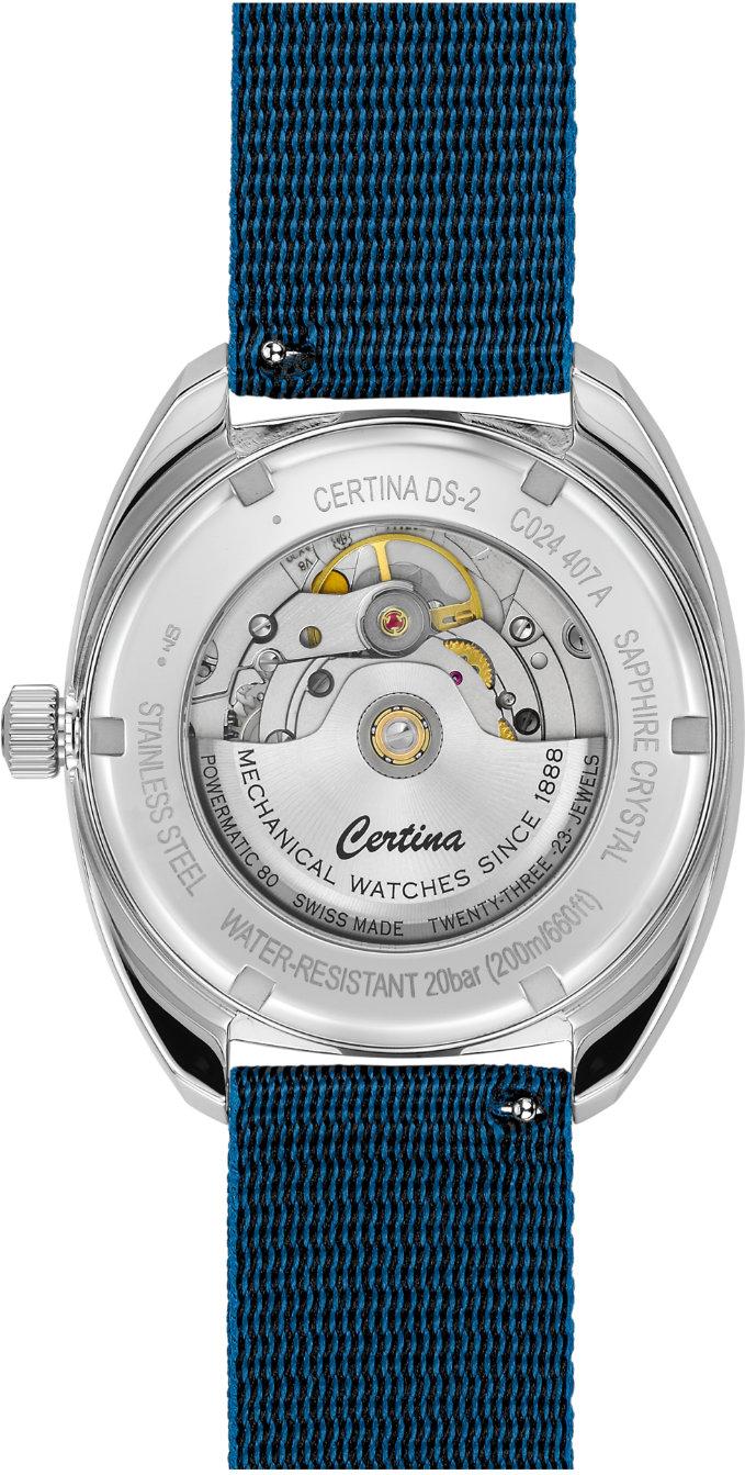 Certina Heritage DS-2 Powermatic C024.407.18.041.00 Herren Automatikuhr 80h Gangreserve