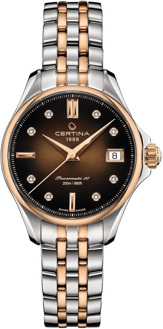 Certina DS ACTION Lady C032.207.22.296.00 Montre Automatique pour femmes Réserve de marche de 80 heures