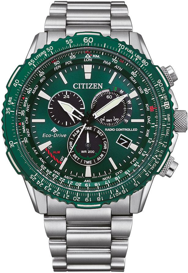 Citizen Eco Drive Radio Controlled Citizen CB5004-59W Orologio a controllo radio uomo Funzionamento a energia solare