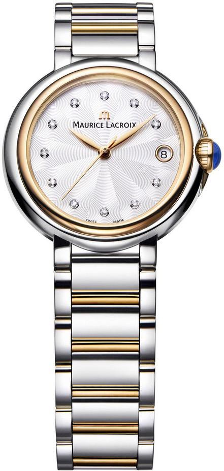 Maurice Lacroix Fiaba Round FA1004-PVP13-150-1 Reloj de Pulsera para mujeres con diamantes genuinos