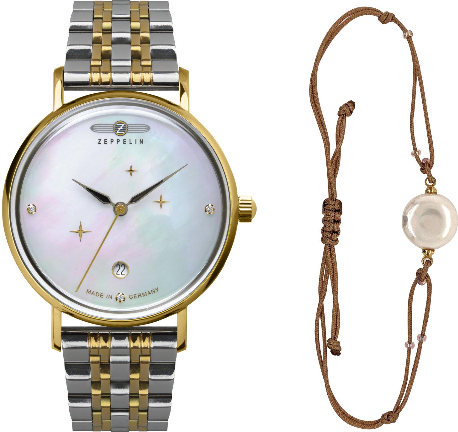 Zeppelin Luna 7131M5 Reloj de Pulsera para mujeres Set con pulsera