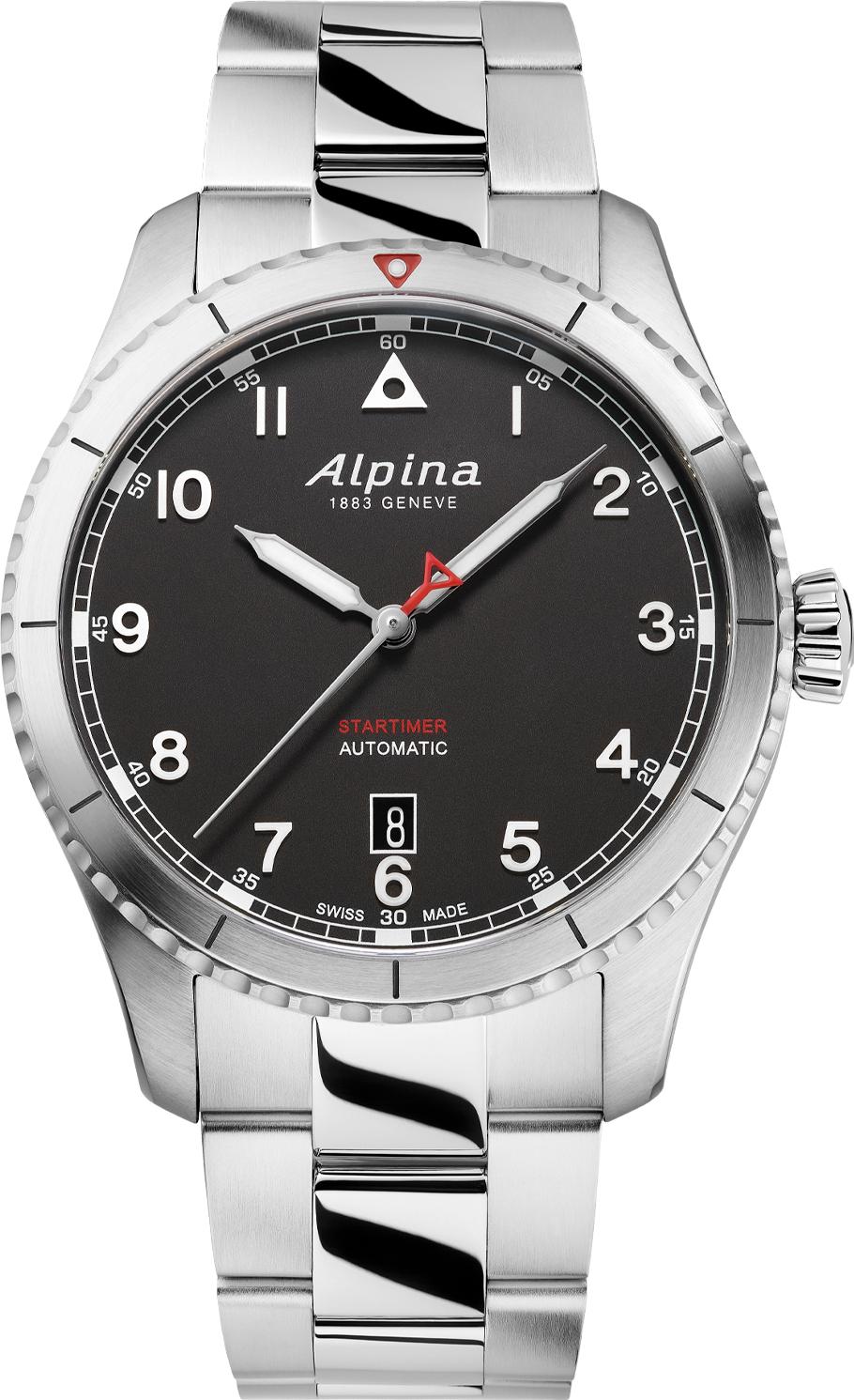 Alpina Geneve PILOT AUTOMATIC AL-525BW4S26B Montre Automatique pour hommes