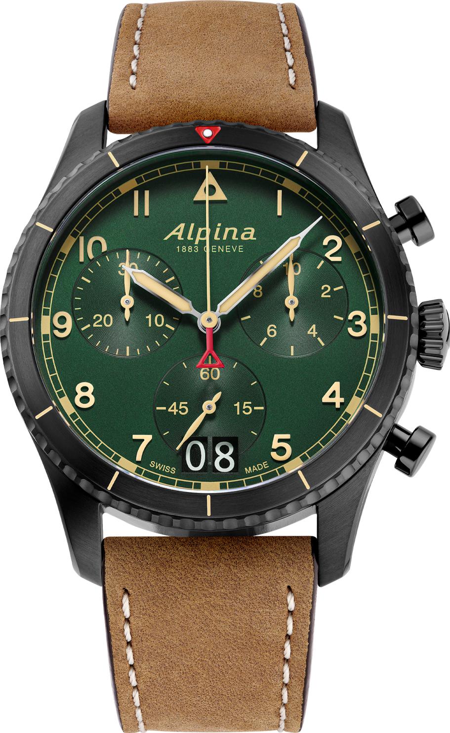 Alpina Geneve PILOT QUARTZ CHRONOGRAPH AL-372GR4FBS26 Herrenchronograph