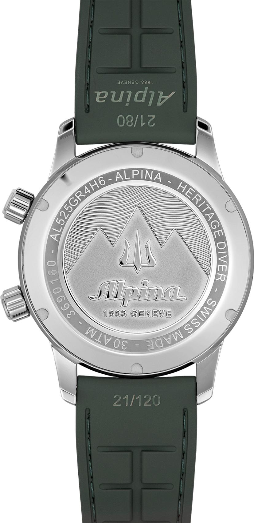 Alpina Geneve DIVER 300 HERITAGE AL-520GR4H6 Automatisch horloge voor heren