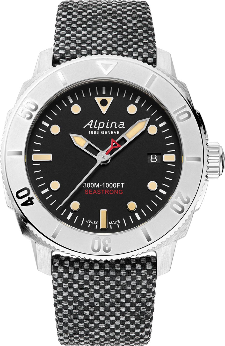 Alpina Geneve DIVER 300 AUTOMATIC CALANDA AL-525BBG4VR6 Automatisch horloge voor heren