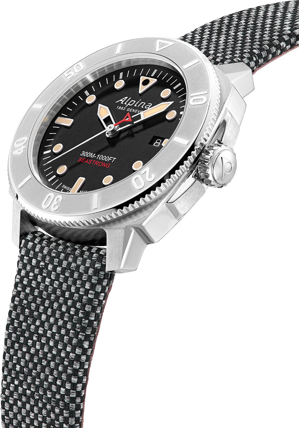 Alpina Geneve DIVER 300 AUTOMATIC CALANDA AL-525BBG4VR6 Automatisch horloge voor heren