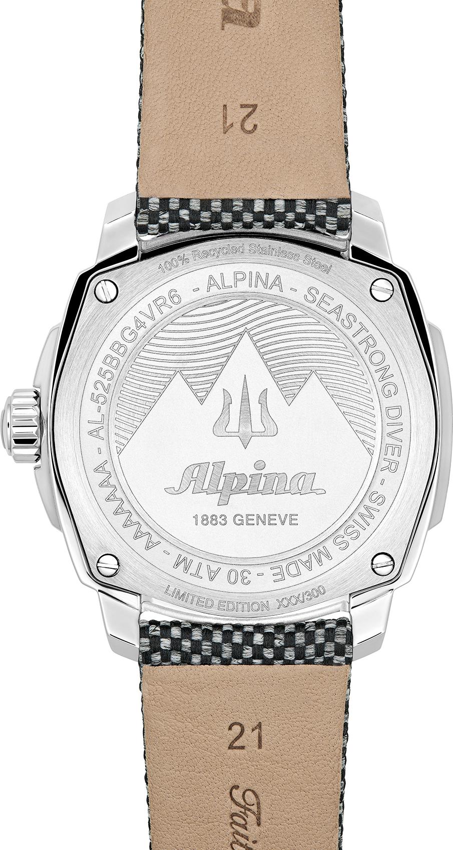 Alpina Geneve DIVER 300 AUTOMATIC CALANDA AL-525BBG4VR6 Automatisch horloge voor heren