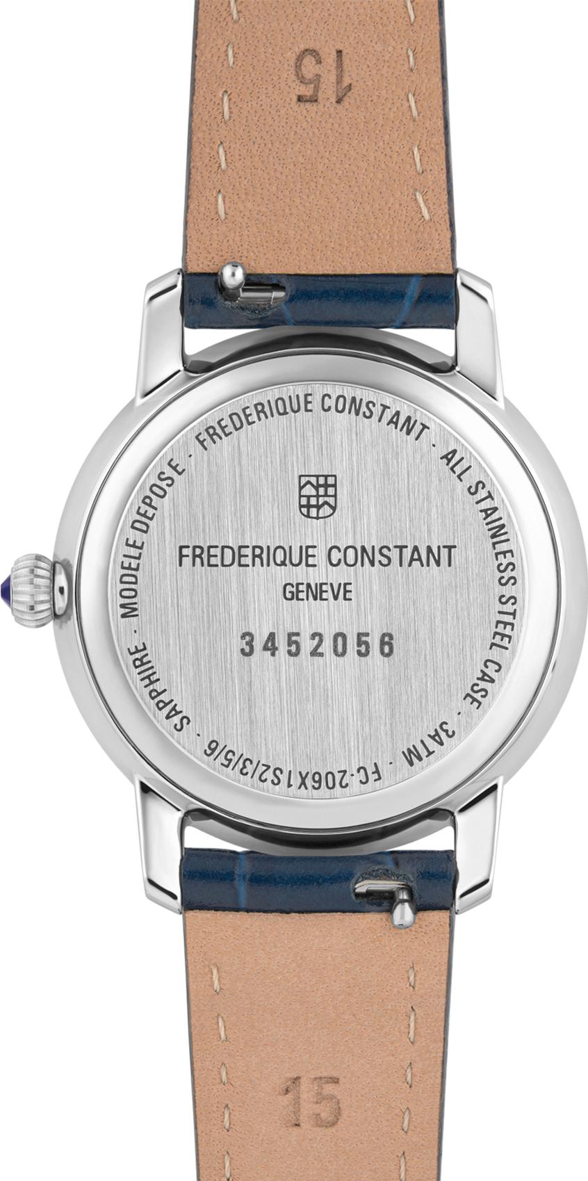 Frederique Constant Geneve Slimline Ladies Moonphase FC-206SW1S6 Damenarmbanduhr Mondphase