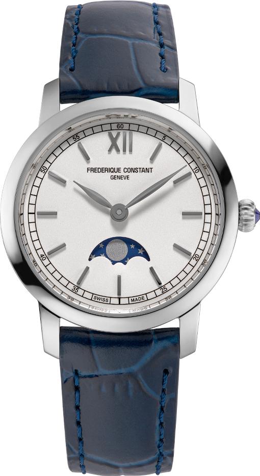 Frederique Constant Geneve Slimline Ladies Moonphase FC-206SW1S6 Damenarmbanduhr Mondphase