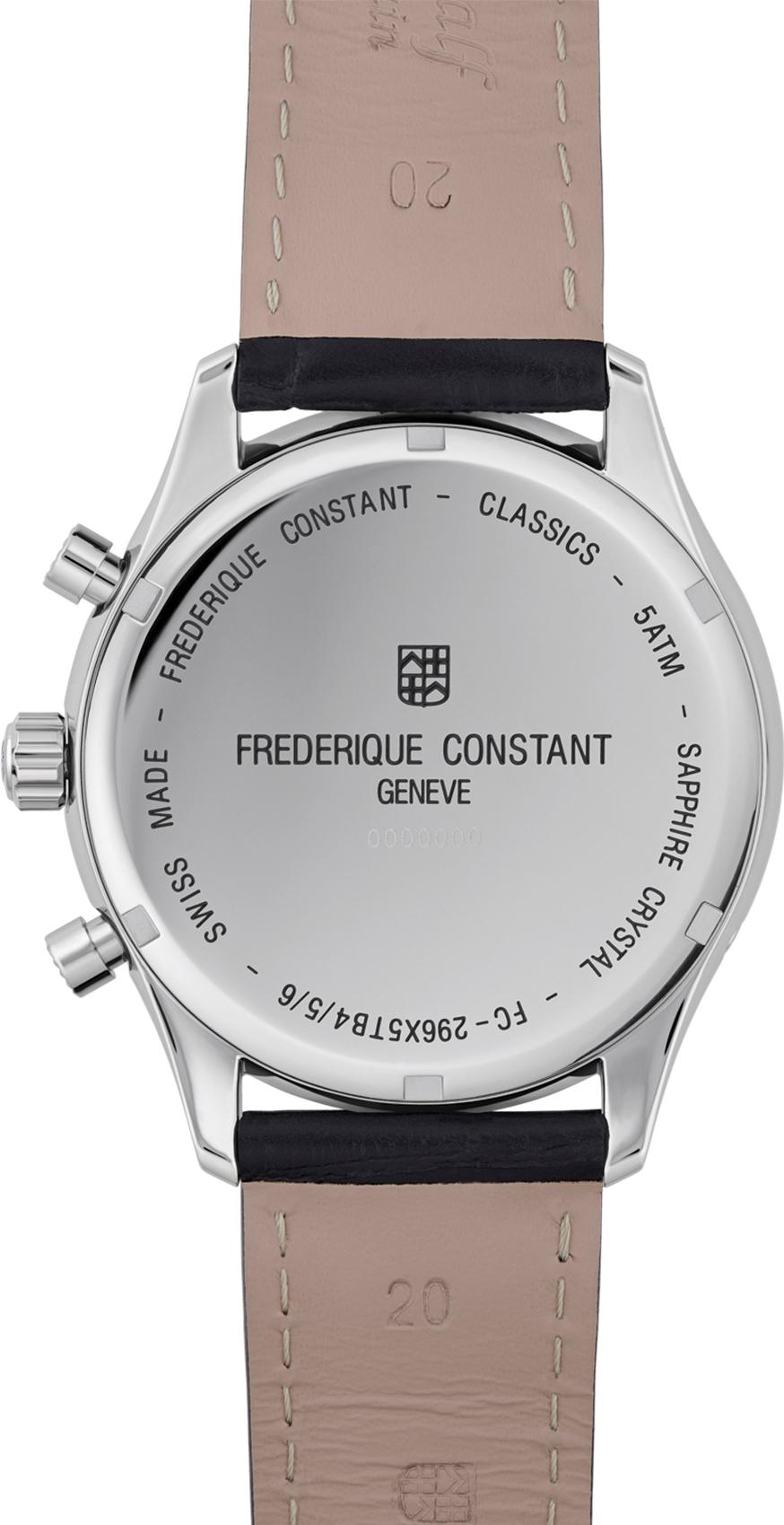 Frederique Constant Geneve Classics Quartz Chrono.Big Date FC-296DG5B6 Cronógrafo para hombres