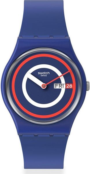 Swatch SWATCH BLUE TO BASICS SO28N703 Unisex horloge Swatch SWATCH BLUE TO BASICS SO28N703 Unisex horloge