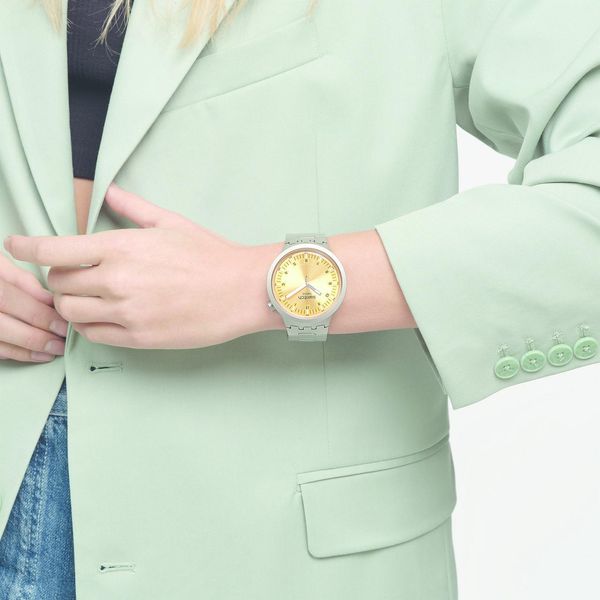 Swatch AMBER SHEEN SB07S103G Unisex horloge Swatch AMBER SHEEN SB07S103G Unisex horloge