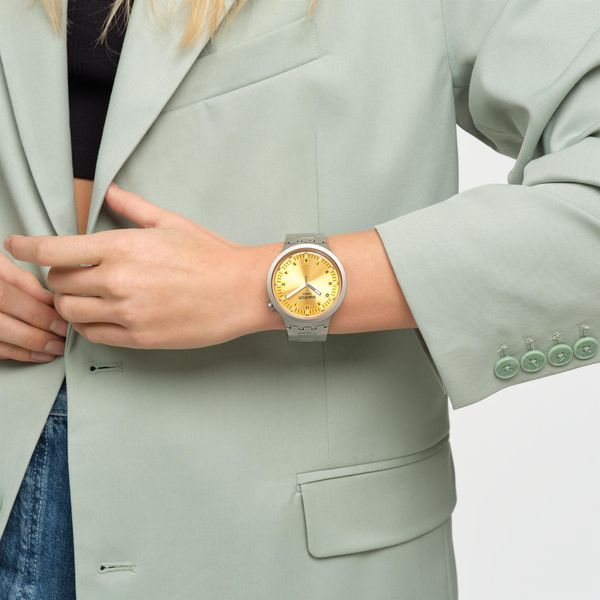 Swatch AMBER SHEEN SB07S103G Unisex horloge Swatch AMBER SHEEN SB07S103G Unisex horloge