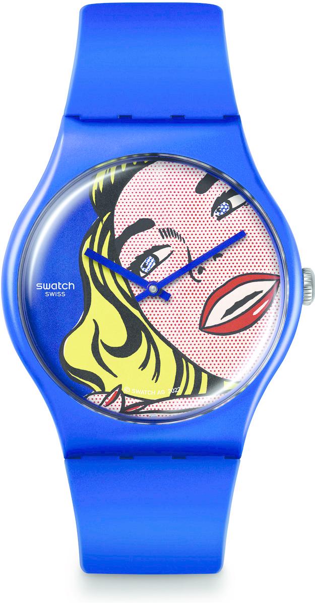 Swatch GIRL BY ROY LICHTENSTEIN, THE WATCH SUOZ352 Heren armbandhorloge