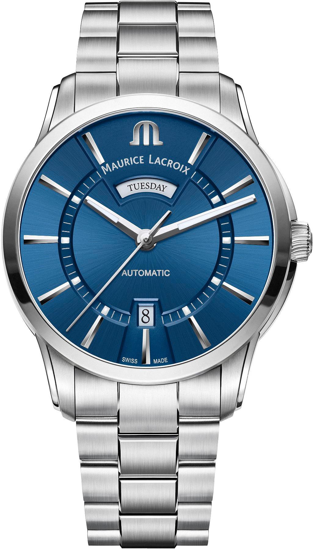 Maurice Lacroix PONTOS DAY DATE PT6358-SS002-430-1 Montre Automatique pour hommes Classique & Simple