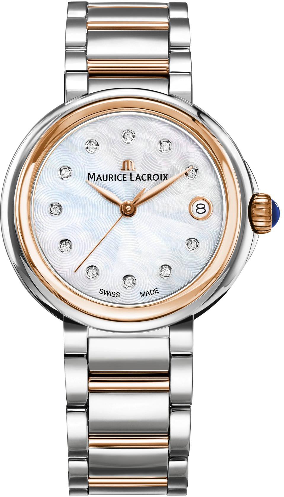Maurice Lacroix Fiaba Round FA1007-PVP13-170-1 Orologio da polso donna con diamanti autentici