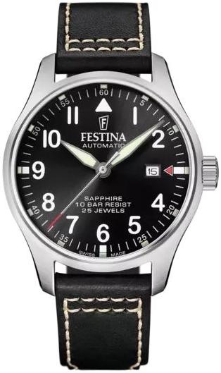 Festina Swiss Made Pilot F20151/4 Automatic Mens Watch Swiss Made