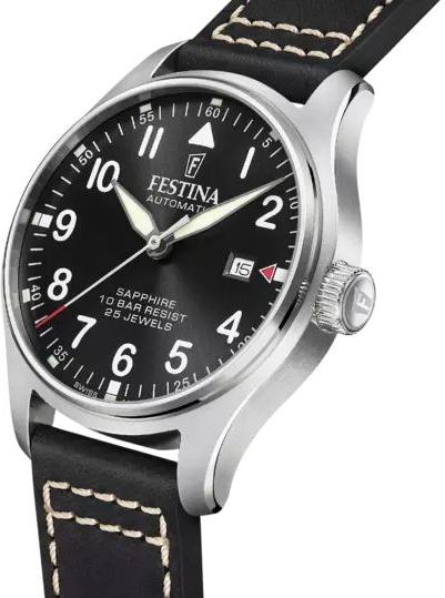 Festina Swiss Made Pilot F20151/4 Automatic Mens Watch Swiss Made