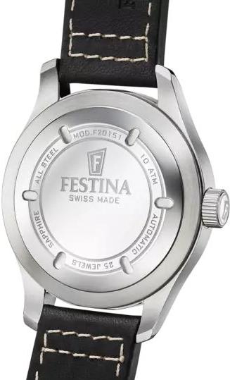 Festina Swiss Made Pilot F20151/4 Automatic Mens Watch Swiss Made