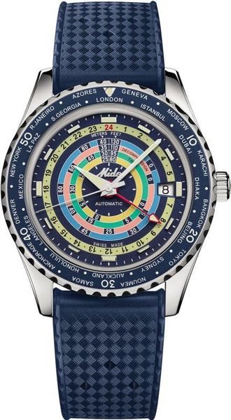 Mido Decompression Worldtimer M0268291704100 Orologio automatico uomo Riserva de marcia de 80 ore
