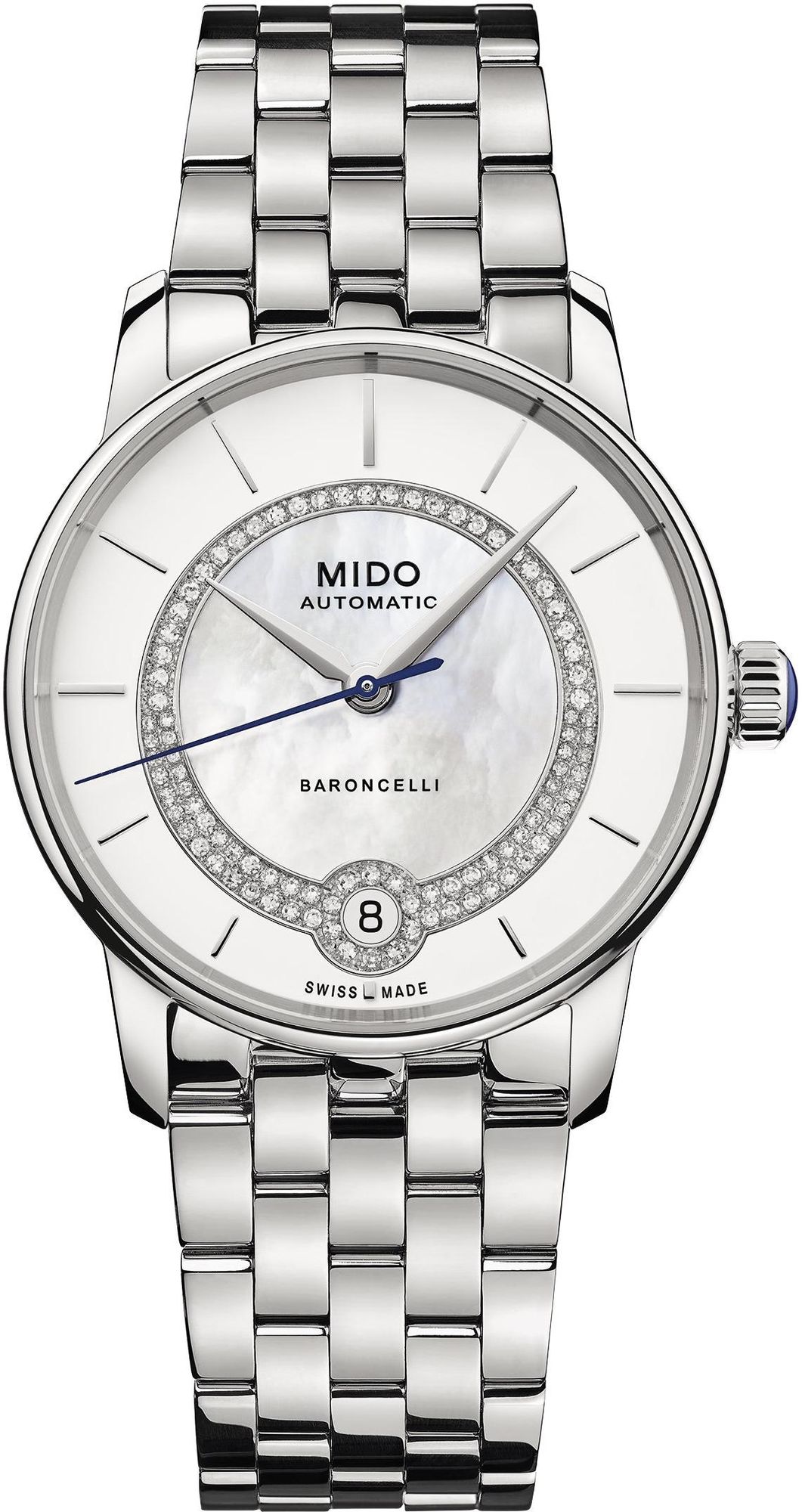 Mido Baroncelli M0378071103100 Automatic Watch for women 80h Power Reserve