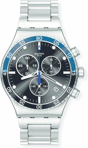 Swatch DARK BLUE IRONY YVS507G Herenchronograaf Swatch DARK BLUE IRONY YVS507G Herenchronograaf