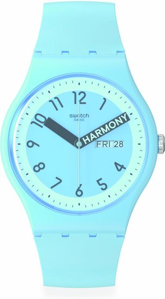 Swatch PROUDLY BLUE SO29S702 Unisex horloge Swatch PROUDLY BLUE SO29S702 Unisex horloge