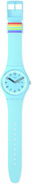 Swatch PROUDLY BLUE SO29S702 Unisex horloge Swatch PROUDLY BLUE SO29S702 Unisex horloge