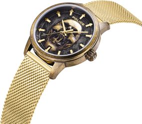 Police Orologio Uomo Raho PEWJG0005504 – Quarzo 44mm – Cassa E Cinturino In Acciaio Inox Dorato – Impermeabile 5 ATM - 3