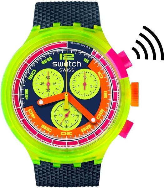 Swatch NEON TO THE MAX PAY! SB06J101-6000 Orologio unisex Swatch NEON TO THE MAX PAY! SB06J101-6000 Orologio unisex