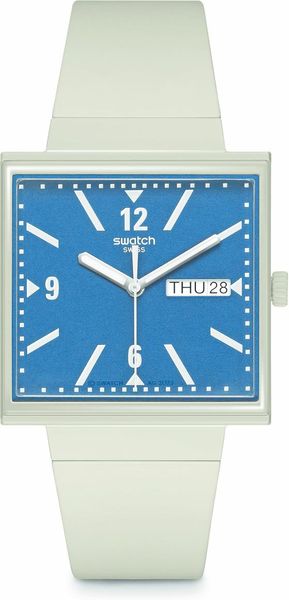 Swatch WHAT IF…BEIGE SO34T700-S14 Unisex horloge Design highlight Swatch WHAT IF…BEIGE SO34T700-S14 Unisex horloge Design highlight