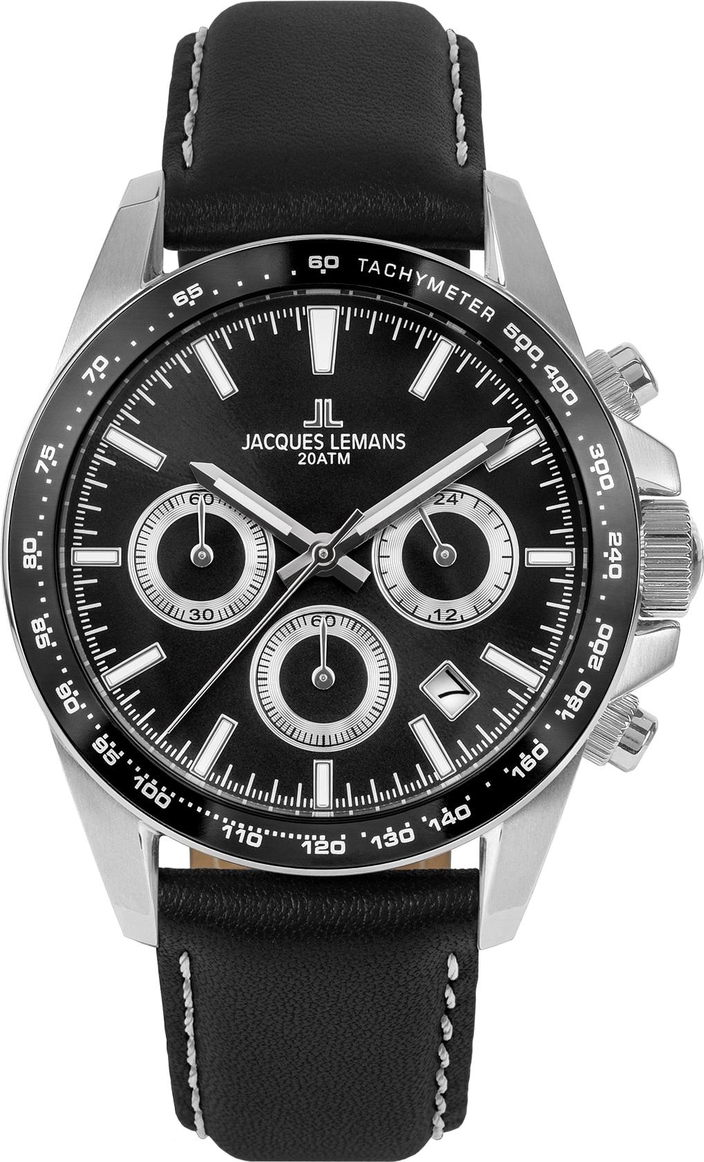 Jacques Lemans Liverpool 1-1877A Chronographe pour homme Fond Vissé