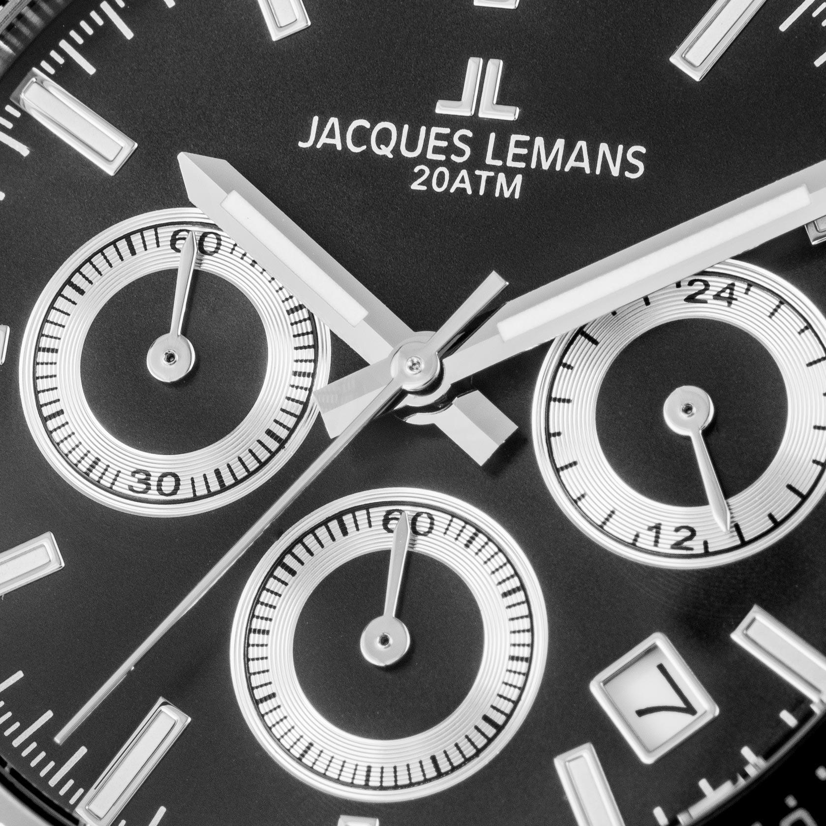 Jacques Lemans Liverpool 1-1877A Chronographe pour homme Fond Vissé