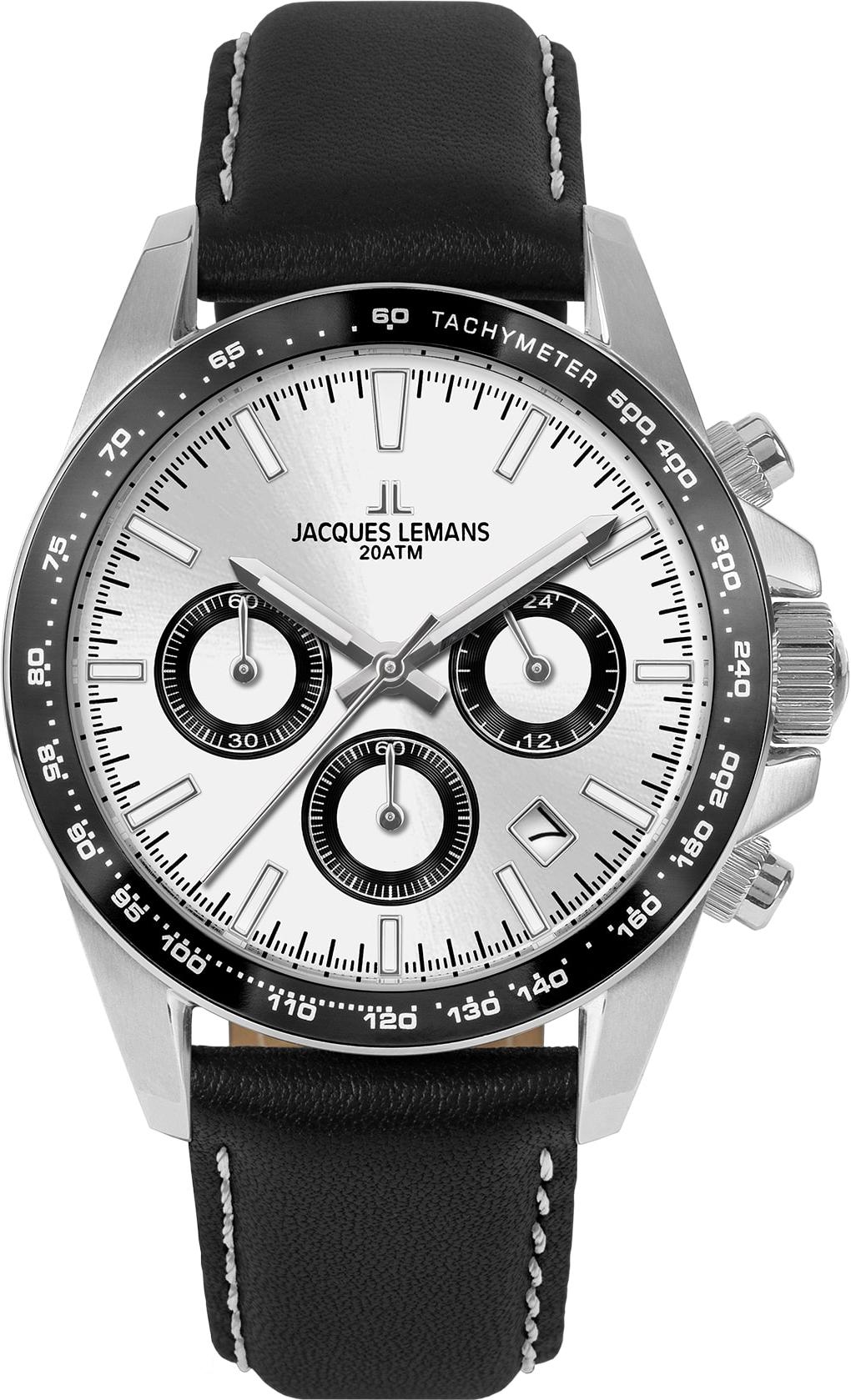 Jacques Lemans Liverpool 1-1877B Cronografo uomo Corona avvitata