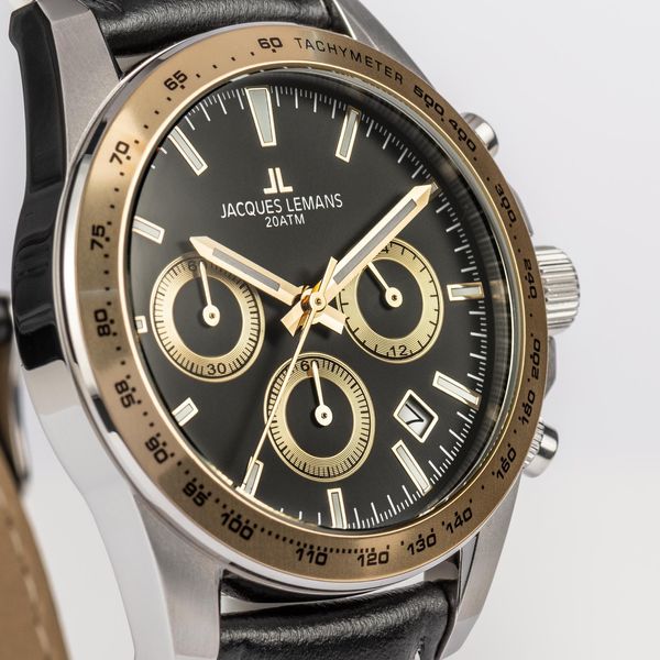 Jacques Lemans Liverpool 1-1877D Chronographe pour homme Fond Vissé Jacques Lemans Liverpool 1-1877D Chronographe pour homme Fond Vissé